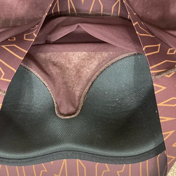 EUC Adidas x IVY PARK Wild Brown Monogrammed Mesh Crop Top (K-1) - Picture 14 of 15